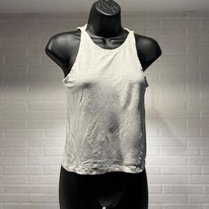 Banana Republic Linen Tank Top Sleeveless White Petite XS Casual